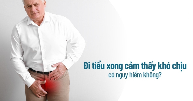 Đi tiểu xong cảm thấy khó chịu là bệnh gì? Các triệu chứng đi kèm